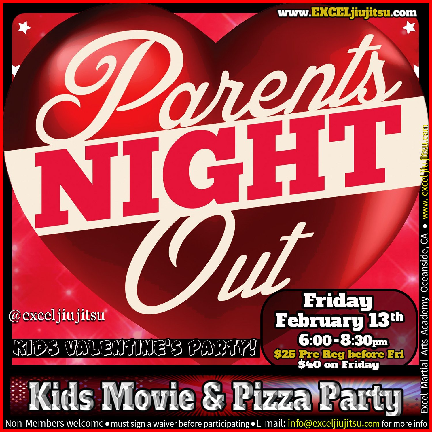 Banner for Kids Summer Camp at Excel Jiu Jitsu.